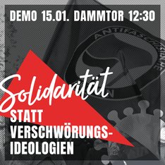 Quelle: Hamburger Bündnis gegen Rechts Demoankündigung Solidarität statt Verschwörungsideologien