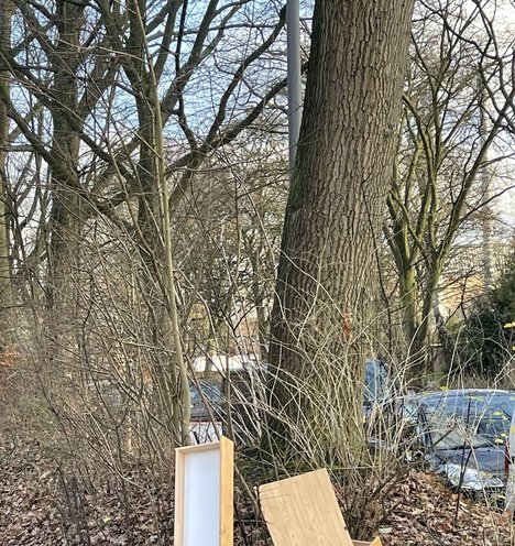 Knick in der Tilsiter Str. (Foto: Linksfraktion Wandsbek)